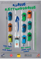 Plakat Rettungsgasse