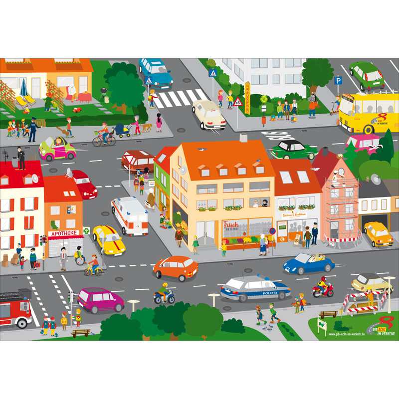 Wimmelbild ohne Fehler